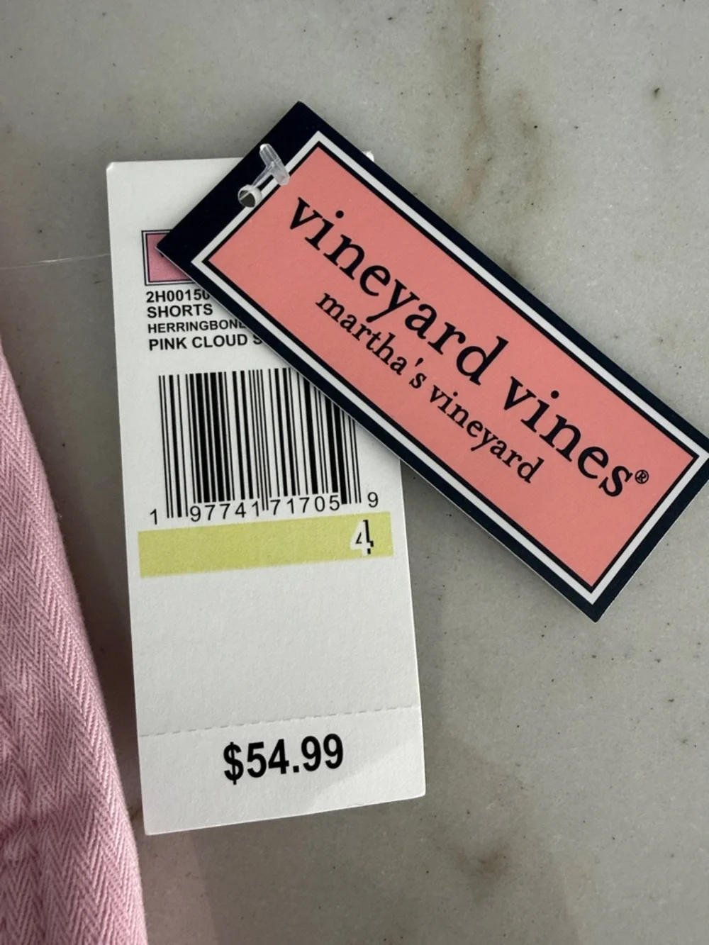 Vineyard Vines Light Pink Cotton Shorts - Picture 2 of 5